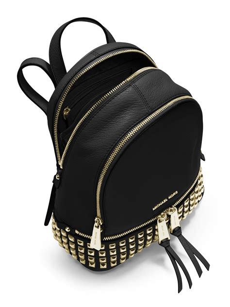 michael kors rhea black|michael kors rhea backpack mini.